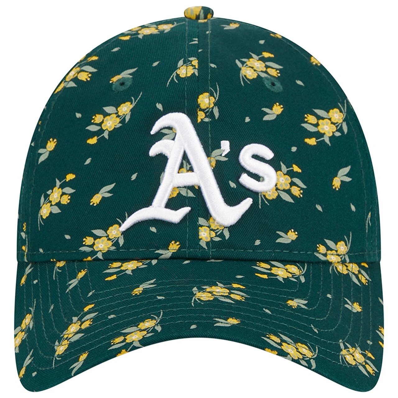 Women's Oakland Athletics New Era Green Bloom 9TWENTY Adjustable Hat 4 Women's Oakland Athletics New Era Green Bloom 9TWENTY Adjustable Hat - Image 2