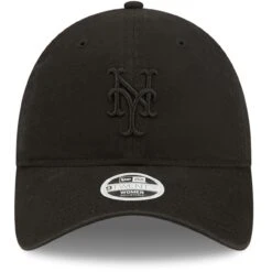 Women's New York Mets New Era Black On Black Core Classic II 9TWENTY Adjustable Hat -BigLeagueCaps Store womens new era new york mets black on black core classic ii 9twenty adjustable hat pi4417000 altimages ff 4417771 db7178c7d02258287790alt2 full