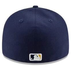 Men's Milwaukee Brewers New Era Navy/Yellow Alternate 2020 Authentic Collection On-Field Low Profile Fitted Hat -BigLeagueCaps Store yellow milwaukee brewers alternate 2020 authentic collection on field low profile fitted hat pi3750000 altimages ff 3750466 bc65dd8f8fd03441efbaalt4 full