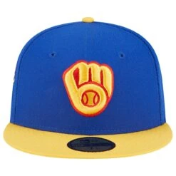 Men's Milwaukee Brewers New Era Royal/Yellow Empire 59FIFTY Fitted Hat -BigLeagueCaps Store yellow milwaukee brewers empire 59fifty fitted hat ss5 p 200006646pv 2u tbc7e6bcx60efbgtxvz8v kbcxuneqepp9rhpay4j6