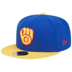Men's Milwaukee Brewers New Era Royal/Yellow Empire 59FIFTY Fitted Hat -BigLeagueCaps Store yellow milwaukee brewers empire 59fifty fitted hat ss5 p 200006646pv 3u tbc7e6bcx60efbgtxvz8v toipmvubpn9btqfmrkro