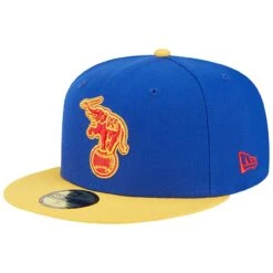 Men's Oakland Athletics New Era Royal/Yellow Empire 59FIFTY Fitted Hat -BigLeagueCaps Store yellow oakland athletics empire 59fifty fitted hat ss5 p 200006649pv 3u evukc6hdf0tzr5wnnmycv gfgdsdydxlutzuk7x2bu