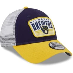 Youth Milwaukee Brewers New Era Navy Patch Trucker 9FORTY Snapback Hat -BigLeagueCaps Store youth new era navy milwaukee brewers patch trucker 9forty snapback hat ss5 p 5004068pv 3u 6wikbfbxt78ustqcwdfgv s9gp25eizyjtbezcjtsr